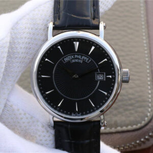 Best ZF Factory Replica Patek Philippe Calatrava 5153G-001 Black Strap For Sale - Replica Watch Wholesale