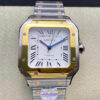 Best BV Factory Replica Cartier De Santos W2SA0016 35MM Yellow Gold For Sale - Replica Watch Wholesale