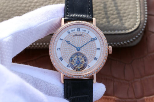 Best Replica Breguet Classique Ultra-Thin Tourbillon Black Strap For Sale - Replica Watch Wholesale