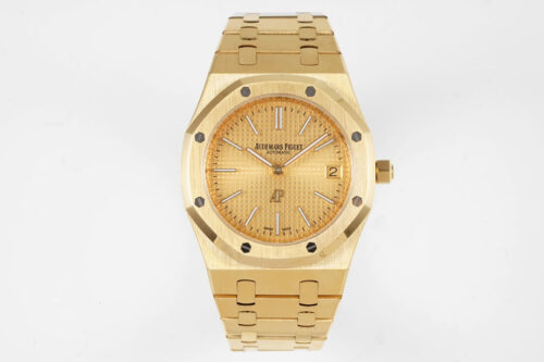 Best KZ Factory Replica Audemars Piguet Royal Oak 15202BA.OO.1240BA.02 Gold Strap For Sale - Replica Watch Wholesale