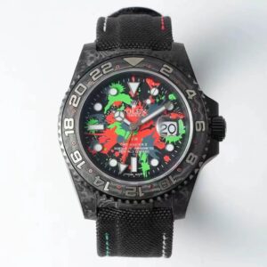Best Replica Rolex GMT-MASTER II Diw Black Fabric Strap For Sale - Replica Watch Wholesale
