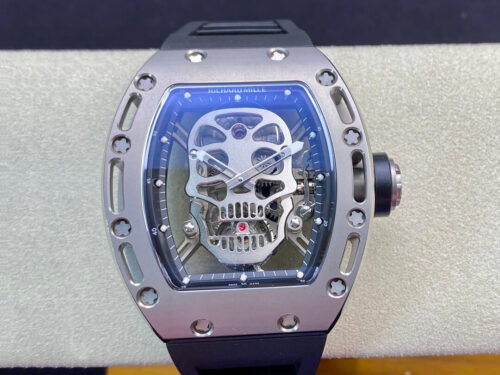 Best EUR Factory Replica Richard Mille RM052 Tourbillon Titanium Skull Dial For Sale - Replica Watch Wholesale