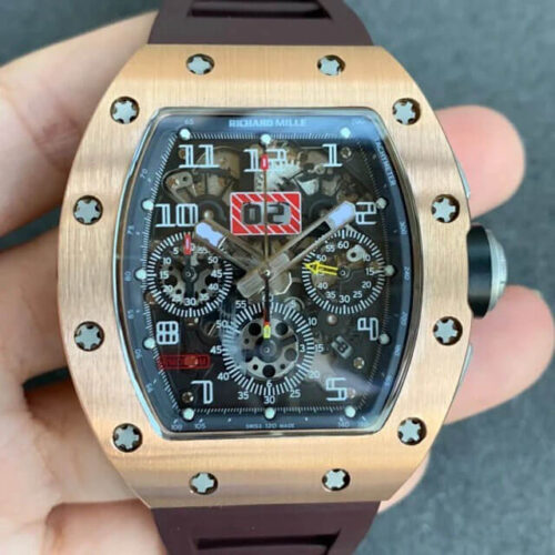 Best KV Factory Replica Richard Mille RM011 Rose Gold Case For Sale - Replica Watch Wholesale