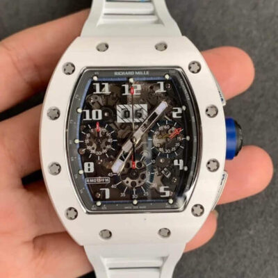 Best KV Factory Replica Richard Mille RM-011 White Rubber Strap For Sale – Replica Watch Wholesale