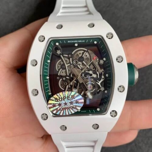 Best KV Factory Replica Richard Mille RM055 White Strap For Sale - Replica Watch Wholesale
