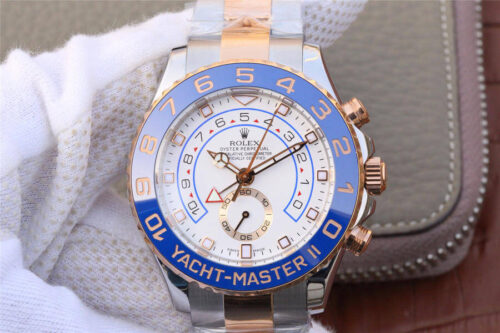 Best JF Factory Replica Rolex Yacht-Master M116681-0002 Blue Bezel For Sale - Replica Watch Wholesale