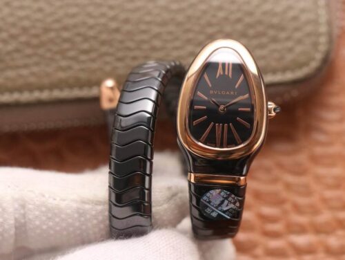 Best BV Factory Replica Bvlgari Serpenti 102735 Black Dial For Sale - Replica Watch Wholesale