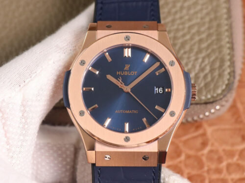 Best WWF Factory Replica Hublot Classic Fusion 511.OX.7180.LR Blue Strap For Sale - Replica Watch Wholesale
