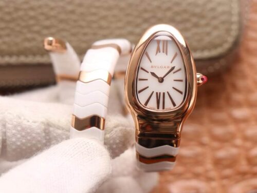 Best BV Factory Replica Bvlgari Serpenti Ceramic White Dial For Sale - Replica Watch Wholesale