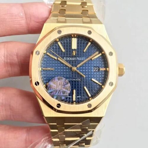Best ROF JF Factory Audemars Piguet Royal Oak 15400OR Yellow Gold Strap For Sale - Replica Watch Wholesale