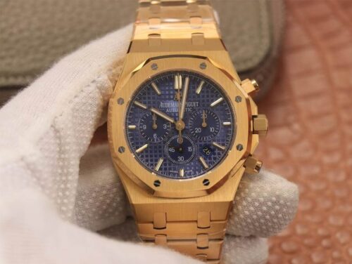 Best OM Factory Replica Audemars Piguet Royal Oak 26320BA.OO.1220BA.02 Yellow Gold Strap For Sale - Replica Watch Wholesale