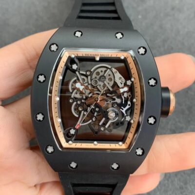 Best KV Factory Replica Richard Mille RM055 V2 Black Strap For Sale – Replica Watch Wholesale