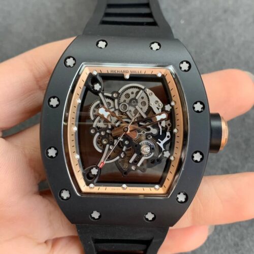 Best KV Factory Replica Richard Mille RM055 V2 Black Strap For Sale - Replica Watch Wholesale