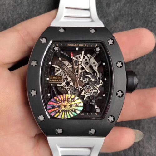 Best KV Factory Replica Richard Mille RM035 Americas White Strap For Sale - Replica Watch Wholesale