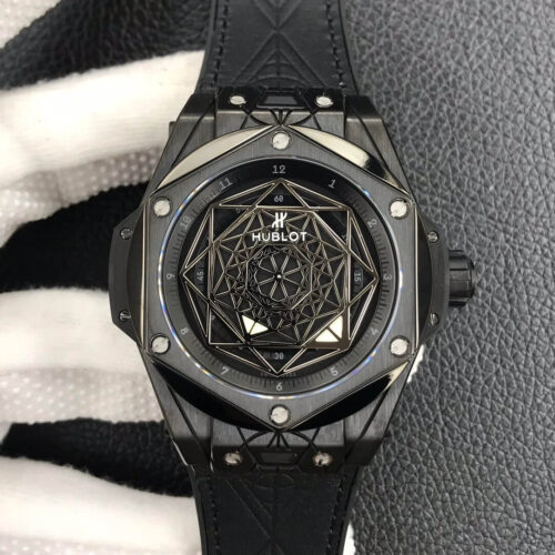 Best WWF Factory Replica Hublot Big Bang 415.CX.1112.VR.MXM18 Black Strap For Sale - Replica Watch Wholesale