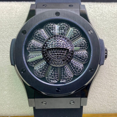 Best Replica Hublot Classic Fusion Takashi Murakami 507.CX.9000.RX.TAK21 Sunflower Black Strap For Sale – Replica Watch Wholesale