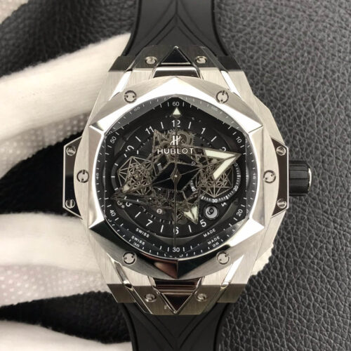 Best HB Factory Replica Hublot Big Bang Sang Bleu II 418.NX.1107.RX.MXM19 Black Strap For Sale - Replica Watch Wholesale