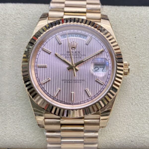 Best EW Factory Replica Rolex Day Date M228235-0005 Rose Gold Strap For Sale - Replica Watch Wholesale