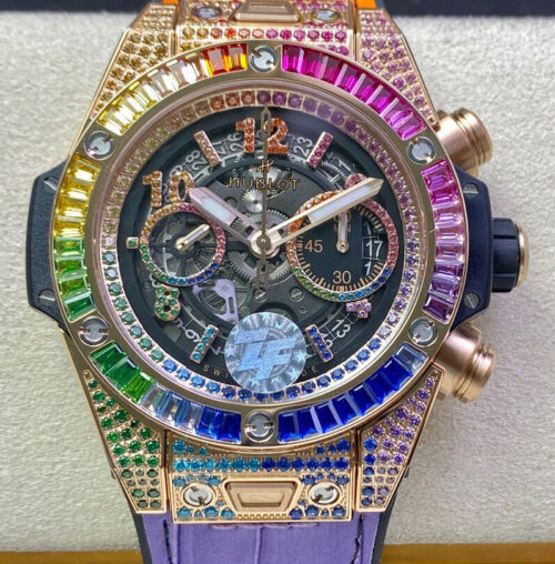 Best ZF Factory Replica Hublot BIG BANG Unico 411.OX.9910.LR.0999 Rose Gold Skeleton Dial For Sale - Replica Watch Wholesale