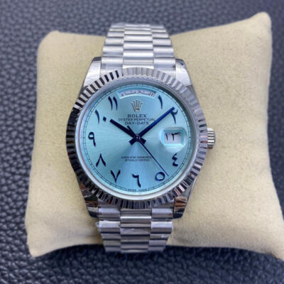 Best BP Factory Replica Rolex Day Date Middle East Customization Ice Blue Dial For Sale – Replica Watch Wholesale