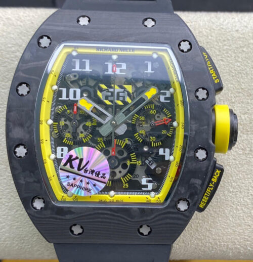 Best KV Factory Replica Richard Mille RM-011 Forged Carbon Black Case For Sale - Replica Watch Wholesale