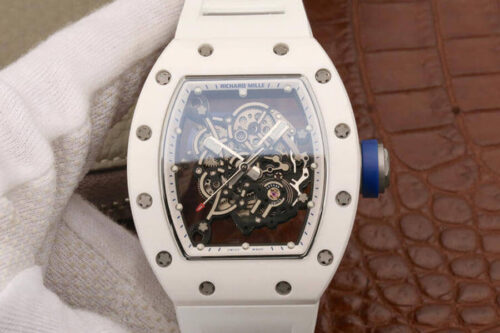 Best KV Factory Replica Richard Mille RM055 White Strap For Sale - Replica Watch Wholesale