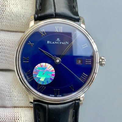 Best ZF Factory Replica Blancpain Villeret 6551-1127-55B Black Strap For Sale – Replica Watch Wholesale