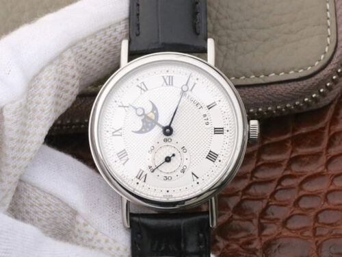 Best Replica Breguet Classique Moonphase 4396 Black Strap For Sale - Replica Watch Wholesale