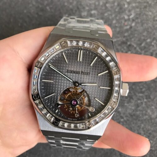 Best R8 Factory Replica Audemars Piguet Royal Oak Tourbillon Extra Thin 26516PT.ZZ.1220PT.01 Grey Dial For Sale - Replica Watch Wholesale