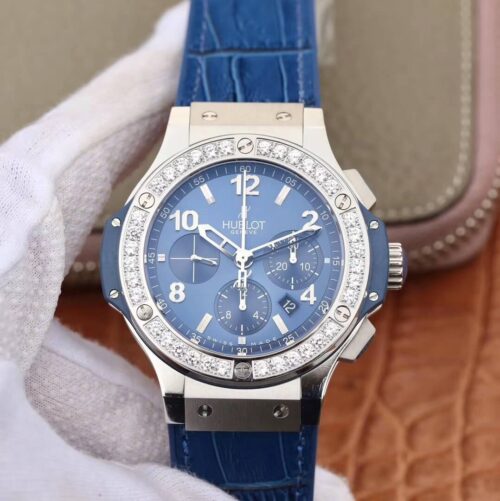 Best V6 Factory Replica Hublot Big Bang 341.SX.7170.LR.1204 Blue Strap For Sale - Replica Watch Wholesale