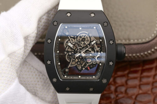 Best KV Factory Replica Richard Mille RM055 Ceramics Carbon Fiber Case For Sale - Replica Watch Wholesale
