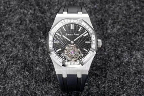 Best R8 Factory Replica Audemars Piguet Royal Oak Tourbillon V3 Black Rubber Strap For Sale - Replica Watch Wholesale