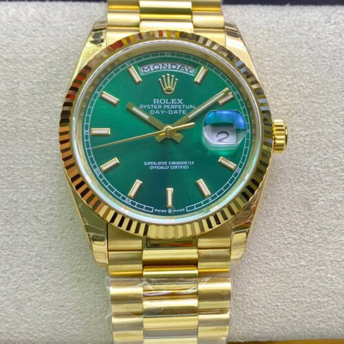 Best EW Factory Replica Rolex Day Date m118238-0433 Yellow Gold Strap For Sale - Replica Watch Wholesale
