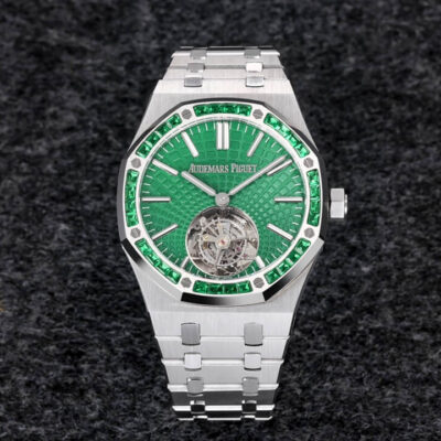 Best R8 Factory Replica Audemars Piguet Royal Oak Tourbillon 26532IC.EE.1220TI.01 Green Dial For Sale – Replica Watch Wholesale