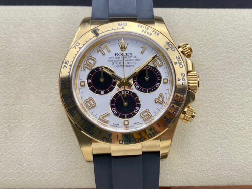 Best Clean Factory Replica Rolex Cosmograph Daytona 116528 Black Strap For Sale - Replica Watch Wholesale