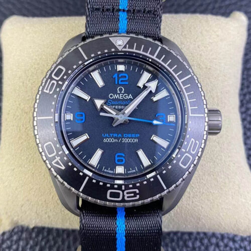 Best VS Factory Replica Omega Seamaster 215.92.46.21.01.001 Blue Dial For Sale - Replica Watch Wholesale