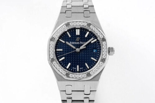 Best 8F Factory Replica Audemars Piguet Royal Oak 77351ST.ZZ.1261ST.01 Blue Gray Dial For Sale - Replica Watch Wholesale