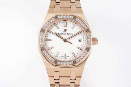 Best 8F Factory Replica Audemars Piguet Royal Oak 77351OR.ZZ.1261OR.01 Rose Gold Strap For Sale - Replica Watch Wholesale