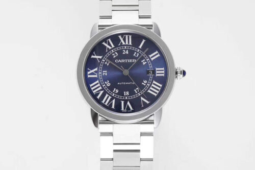 Best AF Factory Replica RONDE DE CARTIER WSRN0023 Blue Dial For Sale - Replica Watch Wholesale