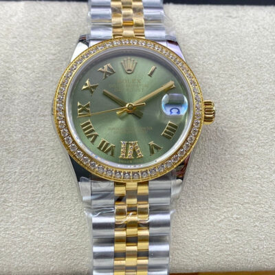 Best EW Factory Replica Rolex Datejust M278383RBR-0016 31MM Olive Green Dial For Sale – Replica Watch Wholesale