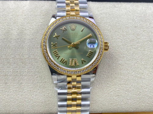 Best EW Factory Replica Rolex Datejust M278383RBR-0016 31MM Olive Green Dial For Sale - Replica Watch Wholesale
