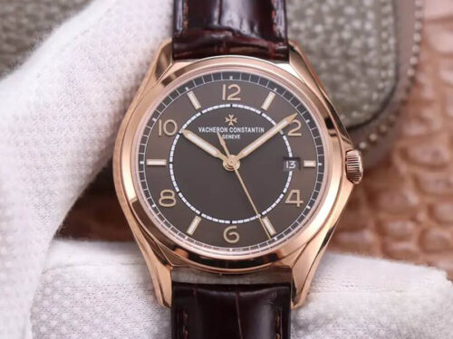 Best ZF Factory Replica Vacheron Constantin Fiftysix 4600E/000R-B576 Leather Strap For Sale - Replica Watch Wholesale