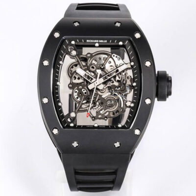 Best BBR Factory Replica Richard Mille RM-055 V2 Black Rubber Strap For Sale – Replica Watch Wholesale
