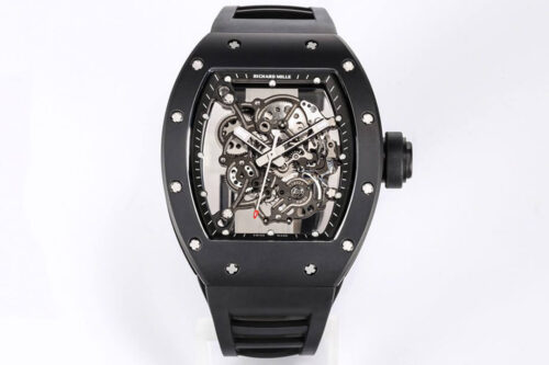 Best BBR Factory Replica Richard Mille RM-055 V2 Black Rubber Strap For Sale - Replica Watch Wholesale