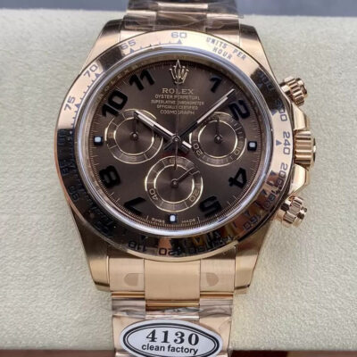 Best Clean Factory Replica Rolex Cosmograph Daytona M116505-0011 Rose Gold Strap For Sale – Replica Watch Wholesale