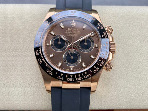 Best Clean Factory Replica Rolex Cosmograph Daytona M116515LN-0041 Black Rubber Strap For Sale - Replica Watch Wholesale