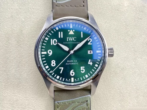 Best M+ Factory Replica IWC Pilot IW328205 Green Dial For Sale - Replica Watch Wholesale
