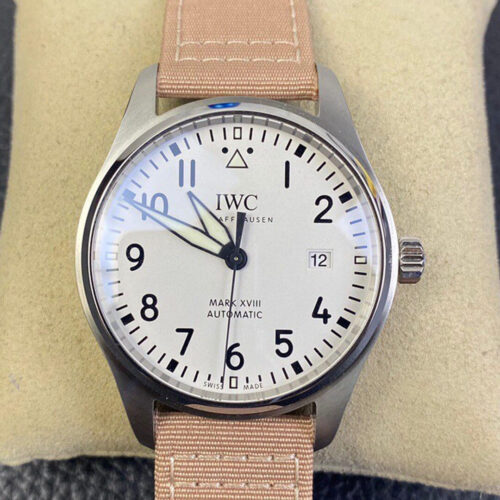 Best V7 Factory Replica IWC Pilot IW327002 White Dial For Sale - Replica Watch Wholesale