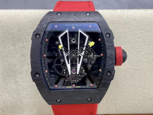 Best BBR Factory Replica Richard Mille RM27-03 Tourbillon Red Webbing Strap For Sale - Replica Watch Wholesale