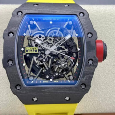 Best T+ Factory Replica Richard Mille RM35-02 NTPT Yellow Rubber Strap For Sale – Replica Watch Wholesale